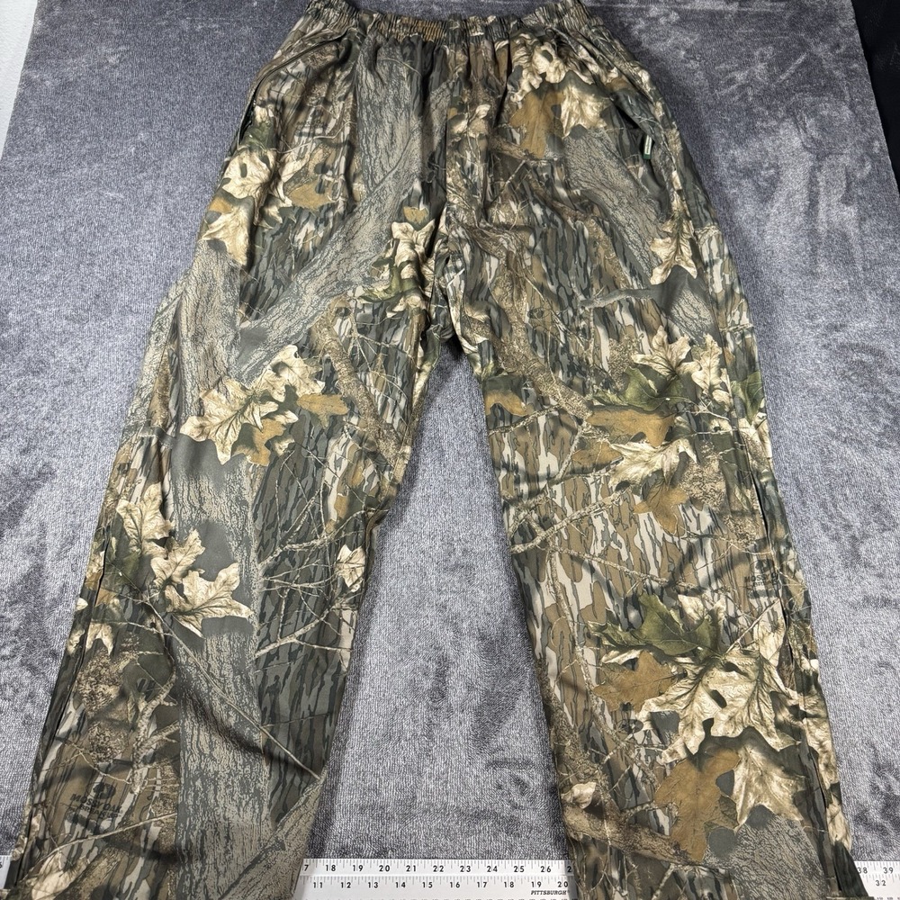 Remington Pants Mens Large Mossy Oak Camo Insulated Dupont Hunting Outdoors VTG
